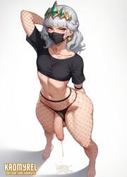 1futa ai_generated amber_eyes angry angry_expression angry_face annoyed annoyed_expression annoyed_face balls big_balls big_penis big_testicles cum_drip cum_dripping cum_dripping_from_penis dominant dominant_expression dripping dripping_cum facemask femboy fishnet_legwear fishnet_sleeves fishnets flaccid flaccid_penis foreskin futa_only futanari gold_eyes grey_hair huge_balls huge_cock huge_testicles jewelry kadmyrel league_of_legends looking_at_viewer penis ponytail presenting presenting_penis qiyana_yunalai silver_hair small_breasts small_tits thighs tiara uncircumcised uncircumcised_penis uncut uncut_penis white_hair