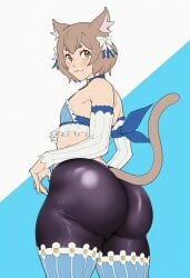ai_generated ass ass_focus big_ass chubby curvy felix_argyle femboy legwear re:zero_kara_hajimeru_isekai_seikatsu voriksan