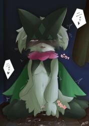 2023 3_fingers after_masturbation alternate_version_at_source anthro blush bodily_fluids breasts breath censor_bar digital_drawing_(artwork) digital_media_(artwork) feet felid feline female fingers fur gafu0320real generation_9_pokemon genital_fluids genitals green_body green_fur green_hair hair half-closed_eyes heart_symbol hi_res hindpaw inside japanese_text looking_pleasured mammal masturbation meowscarada midriff narrowed_eyes navel night nintendo nipples nude one_eye_closed onomatopoeia open_mouth paws pink_eyes pokemon pokemon_(species) shaking signature sitting sitting_on_ground small_breasts solo sound_effects spiral spiral_eyes tears tears_of_pleasure text trembling vaginal_fluid_string vaginal_fluids vaginal_fluids_on_ground vaginal_fluids_puddle vaginal_masturbation vaginal_penetration vulva wariza