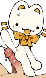 1girls 2d :3 ai_assisted ai_generated animation_meme_community anthro anthro_female blush bowtie buttjob cat_ears cum cute feline female furry furry_female grinding human_on_anthro poeypepto pov solo_female tiktok youtube