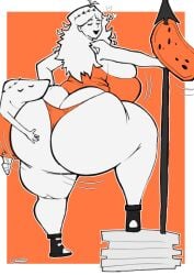 1female 1females 1girls ass big_ass breasts breedable_hips fat_ass fat_butt female girl little_caesars luizinbk mesmerizing_ass orange_panties orange_thong panties round_ass solo_female solo_girl tagme thong underwear