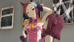 armpit_fetish armpit_licking armpits bakushin_o_armpit_gif_(meme) female female_focus female_only garry's_mod glorious_armpits horny_female no_men sakura_bakushin_o_(umamusume) sakura_chiyono_o_(umamusume) tomori_(artist) umamusume yuri