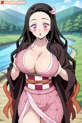 1girls ai_generated aindroidparanoid ass big_ass big_breasts big_butt breasts busty cleavage curvy cute demon_slayer fat_ass female female_only hair hi_res hips huge_ass huge_breasts human kamado_nezuko kimetsu_no_yaiba large_ass large_breasts legs narrow_waist nezuko_kamado slim_waist squeezing tagme thick_ass thick_thighs voluptuous waist wide_hips