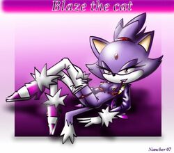 anthro blaze_the_cat cat feline female female_only fur mammal nancher solo sonic_(series) sonic_the_hedgehog_(series) straight_hair tagme