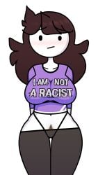 accurate_art_style award brown_hair english english_dialogue english_text jaiden jaiden_animations jaidenanimations long_hair meme racist steca talking thelazyart youtube youtuber youtuber_girl youtubers