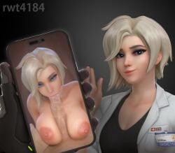 1boy 1girls 3d 3d_(artwork) angela_ziegler blackmail blender blonde_female blonde_hair blonde_hair_female blowjob blowjob_face blue_eyes breast_squeeze breasts caught cock cum cum_in_mouth cute cute_face doctor erected_nipples european european_female exposed eye_contact female getting_caught huge_cock image juxtaposition large_breasts large_penis lips looking_at_viewer medium_hair mercy nipples oral oral_sex overwatch overwatch_2 paizuri paizuri_lead_by_female partial_male penis phone phone_screen photo photo_comparison photografic_proof pov pov_eye_contact recorded recording ruined_reputation rwt4184 saliva saliva_trail semen semen_in_mouth sex swiss swiss_female