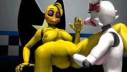 16:9 2019 3d animated animatronic anthro ass avian bird breasts canid canine female fisting five_nights_at_freddy's five_nights_at_freddy's_2 fox gif loop machine mammal mangle_(fnaf) nipples nobody3 nude open_mouth penetration pussy robot sex source_filmmaker toy_chica_(fnaf) vaginal_fisting vaginal_penetration video_games