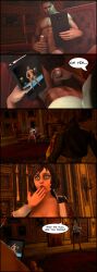 3d bioshock bioshock_infinite chris_redfield digitaldavex elizabeth_comstock female resident_evil