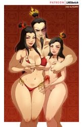 1boy 2girls abstract_background aged_down asymmetrical_docking aunt_and_niece avatar_legends avatar_the_last_airbender azula beard big_breasts big_hands big_penis bikini black_hair blood_related blush breast_size_difference breasts brother brother_and_sister burn_scar choker cleavage clothed_female_nude_male completely_nude completely_nude_female completely_nude_male crown crown_braid curvy dark_hair daughter dilf erect_nipples erection facial_hair facial_scar father father_and_daughter female ffm_threesome fire_nation grin groping groping_breasts harem huge_breasts human imminent_sex imminent_threesome inbreeding incest incest_harem izumi_(tlok) king large_breasts large_penis legoman light-skinned_female light-skinned_male light_skin male mature_female mature_male medium_breasts mother_and_daughter multiple_girls muscular muscular_male nail_polish naked necklace no_pubic_hair nude nude_female nude_male painted_nails patreon_username penis pierced_nipples piercing princess pussy queen red_lipstick red_nail_polish red_nails roa80h royal royalty scar shaved_crotch shaved_pussy sidelocks sister size_difference smile smiling smiling_at_viewer smug straight sweat sweatdrop sweating sweaty swimsuit the_legend_of_korra thick_thighs threesome tied_hair uncle_and_niece vagina voluptuous voluptuous_female yellow_eyes zuko