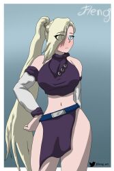 1girls almost_naked almost_nude blonde_hair female female_focus female_only girl hips ino_yamanaka ino_yamanaka(genin) jfleng naruto naruto_(classic) naruto_shippuden thick_hips thick_legs thick_thighs young