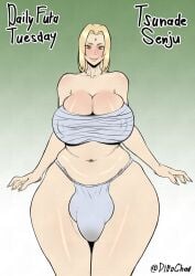 1futa artist_name balls big_balls big_breasts big_penis blonde_hair bottom_heavy breasts bulge cleavage clothed clothing dittochad flaccid futa_only futanari hourglass_figure huge_breasts human light-skinned_futanari light_skin mature mature_futa mostly_nude naruto penis short_hair skimpy skindentation slightly_chubby solo solo_futa standing thick_thighs tsunade wide_hips