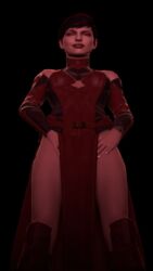 3d 3d_(artwork) female_only mortal_kombat mortal_kombat_11 short_hair skarlet source_filmmaker tease thighs tom123