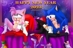 amy_rose anal_sex both_sexes_in_same_situation couple earts01 etzioarts01 exposed_torso female footwear gay_sex handwear knuckles_the_echidna male mobian_(species) orgy parallel_sex party pussy shadow_the_hedgehog sonic_(series) sonic_the_hedgehog symmetry undressing vaginal_penetration vaginal_sex yaoi