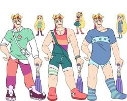 1boy clothed clothing dilf disney disney_channel disney_xd genderswap_(ftm) hunk male male_only male_to_female manly mature mature_male muscles muscular muscular_male rule_63 star_butterfly star_vs_the_forces_of_evil victoreh_draws