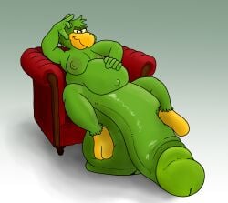 1boy 2_toes absurd_res anthro areola avian balls ballsack beak belly belly_overhang big_balls big_belly big_nipples big_penis bird chair dangling_testicles disney feet flaccid_penis foreskin foreskin_folds furniture genitals green_feathers hand_on_head hi_res huge_balls huge_cock humanoid_penis hyper hyper_balls hyper_genitalia hyper_penis intact jose_carioca looking_at_viewer low_hanging_balls male male_nipples male_only moobs navel nipple_outline non_mammal_nipples on_chair penis retracted_foreskin scrotum simple_background sitting sitting_on_chair smile smiling_at_viewer smirk smirking_at_viewer smooth_penis solo testicles the_three_caballeros toes toony uncut vermonttheseagull