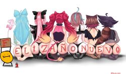 akumulaine animal_ears ass chessivt condesavr emikukis goth_girl hispanic_virtual_youtuber indie_virtual_youtuber just_nova karmavt latam_virtual_youtuber lunaria_ayaren mouse_girl multiple_girls owozu panties raccoon_girl rakkun spanish_text virtual_youtuber vtuber vtuberfanart