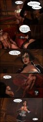 3d bioshock bioshock_infinite chris_redfield comic comic_page digitaldavex elizabeth_comstock female resident_evil