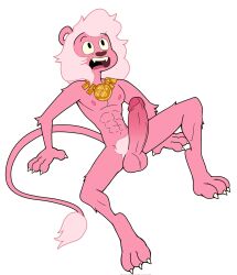 1boy 2024 cartoon_network commission completely_naked completely_naked_male completely_nude completely_nude_male definetelyyuu flat_colors furry furry_only iamyuu lars_barriga lion lion_ears lion_tail mane naked naked_male necklace nude nude_male off_colors_(steven_universe) pink_hair pink_nipples pink_penis pink_skin solo solo_male steven_universe white_background yuunsfw