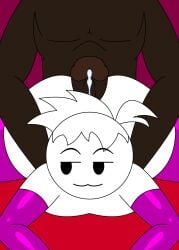2boys :3 arm_gloves ass ass_job bbc big_ass big_black_cock big_butt butt_from_the_front buttjob cum dark-skinned_male dark_penis dark_skin dr_gol. erection femboy femboysub front_view gay gloves gol_(dr_gol) leaking_cum looking_back lying lying_down male_focus on_elbows original original_artwork penis self_insert shiny_gloves shiny_thighhighs short_hair thigh_highs thighhighs white_body white_hair