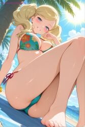 1boy1girl ai ai_generated ann_takamaki ass ass_focus asshole blonde_hair cum cum_in_ass cum_in_pussy cum_in_pussy cum_inside from_behind goonimeai naked naked_female penetration persona persona_5 persona_5_royal pussy pussy_lips sex spreading squatting takamaki_anne vagina vaginal_penetration vaginal_sex