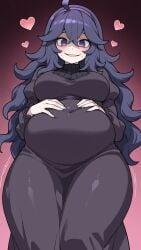 ai_art ai_assisted ai_generated ass background belly belly_expansion big_ass big_belly big_breasts big_breasts breasts chubby cum curvy dark_hair female female goth hairband hex_maniac hex_maniac_(pokemon) hot huge_breasts long_hair long_sleeves navel nipples no_bra npc_trainer nude pokemon pokemon_(game) pregnant purple_background purple_eyes sex simple solo voluptuous voluptuous_female white_skin