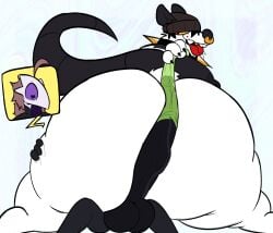 american_opossum anthro arty_(ascendedarty) avian bird corvid duo fur hi_res hot_dogging male male/male mammal marsupial multicolored_body multicolored_fur oscine passerine removing_condom sex stankbank sunny_(stankbank) tagme tongue tongue_out