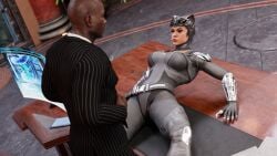 1boy 1boy1girl 1girls 3d batman_(series) big_ass big_breasts big_thighs breasts catwoman catwoman_(injustice) curvaceous curvy curvy_figure dark-skinned_male dark_skin dc dc_comics desk female hips huge_ass huge_breasts huge_thighs injustice_2 interracial large_ass large_breasts large_thighs light-skinned_female light_skin male male/female mature mature_female mature_male mehlabs office office_desk selina_kyle slim_waist straight thick thick_hips thick_legs thick_thighs thighs voluptuous waist wayne_tower wide_hips wide_thighs