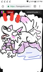 <vampirefuuucker> anal canid canine canis happy male mammal scribbles sex wet wolf