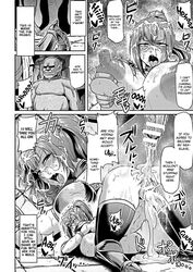 1girls after_rape ahe_gao ahemaru anrietta body_control comic cum_in_ass cum_in_pussy english_text female forced_prostitution goblin goblin_male heroic_fantasy male monochrome nipples onna_senshi_to_goblin open_mouth penis prostitution restrained right_to_left speech_bubble straight top-down_bottom-up