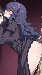 ai_art ai_assisted ai_generated ass background belly belly_expansion big_ass big_belly big_breasts big_breasts breasts chubby cum curvy dark_hair female female goth hairband hex_maniac hex_maniac_(pokemon) hot huge_breasts impregnation long_hair long_sleeves navel nipples no_bra npc_trainer nude pokemon pokemon_(game) pregnant purple_background purple_eyes sex simple solo voluptuous voluptuous_female white_skin