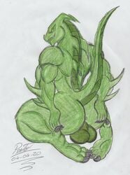 1boy 2020 5_fingers anthro anthrofied anus ass backsack balls big_ass big_butt bubble_ass bubble_butt butt claws completely_nude dat_ass dragon dragon_boy epic_games fat_ass fat_butt fortnite gay genitals green_scales horns huge_ass huge_butt humanoid_genitalia humanoid_hands hybrid_(fortnite) male male_only massive_ass massive_butt muscles muscular muscular_male nude perineum plump_ass proto23719395 reptile round_ass round_butt scales scalie sharp_teeth smile solo tail testicles thick_thighs traditional_media_(artwork) twitter video_games wide_hips wingless_dragon yellow_eyes yulza_aradoka