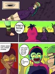 1futa 1girl1futa 1girls alli_(brawl_stars) bondage brawl_stars comic comic_panel consensual female imminent_sex kidnapped kidnapped_girl kingdagon meme muffled muffled_speech shocked shocked_expression simple_background simple_shading speech_bubble taped_mouth willow_(brawl_stars)