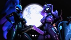 16:9 1girls 2017 2futas 3d 4k absurdres animal_genitalia animal_penis anthro breasts dark_persona equid equine_penis female friendship_is_magic furry futanari highres horn horsecock intersex isisazza large_breasts mammal moon my_little_pony night nightmare_moon_(mlp) nightmare_rarity penis princess_luna_(mlp) queen_chrysalis_(mlp) rarity_(mlp) testicles unicorn