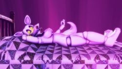 3d 4k animatronic disboi215 five_nights_at_freddy's five_nights_at_freddy's:_sister_location five_nights_at_freddy's_2 five_nights_at_freddy's_4 fnaf fox fox_ears fox_girl fox_tail glowing_eyes hand_behind_head hand_up highres lipstick looking_at_viewer lying_down lying_on_back lying_on_bed mangle_(fnaf) naked naked_female pink_body pink_nipples red_cheeks red_lipstick robot rosy_cheeks sfm shiny_body solo solo_female source_filmmaker white_body yellow_eyes