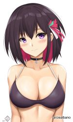 1girls 2d 2d_(artwork) 2d_artwork arciealbano azki_(hololive) bare_arms bare_chest bare_midriff bare_shoulders bare_skin belly belly_button big_breasts bikini bikini_only bikini_top black-haired_female black_bikini black_bikini_top black_choker black_hair black_string_bikini black_swimsuit black_swimwear blush blush_face blushing_at_viewer blushing_female blushing_lines breasts busty busty_female choker cleavage closed_mouth_smile collarbone digital digital_art digital_drawing digital_drawing_(artwork) digital_media digital_media_(artwork) exposed_arms exposed_chest exposed_midriff exposed_shoulders exposed_skin female female_focus female_only groin hair_between_eyes hair_ornament hair_ornaments half_naked half_nude halterneck head_tilt high_resolution highres hololive large_boobs large_breasts lean_figure linea_alba looking_at_viewer midriff naked naked_female naked_woman narrow_waist navel nude nude_female nudity pink-haired_female pink_hair pink_hair_female plump_breasts purple-eyed_female purple_eyes semi_nude short_hair shoulders simple_background slender_body slender_waist slim_waist smile smiley_face smiling smiling_at_viewer smirk solo stomach string_bikini swimsuit swimwear tilted_head upper_body virtual_youtuber vtuber vtuberfanart white_background