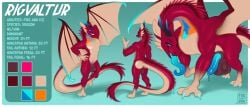 7:3 absurd_res anthro ass balls big_balls big_penis bodily_fluids butt_pose dragon drooling erection feral foxinuhhbox genitals glistening glistening_body hi_res horn huge_balls huge_cock hyper hyper_balls hyper_genitalia hyper_penis male model_sheet multiple_poses mythological_creature mythological_scalie mythology nude penis pinup pose saliva scalie standing text tongue tongue_out wings