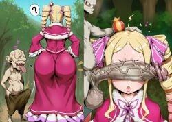 1boy 1girls 2koma ai_generated ass back_view balls beatrice_(re:zero) before_and_after big_ass big_butt big_cock big_penis blonde_female blonde_hair blonde_hair_female bubble_ass bubble_butt bulge bulge_through_clothing clothed clothed_female clothing cock dress fat_ass fat_butt female forest genitals hand_on_another's_head hand_on_head head_grab hentai4life_ huge_ass huge_butt huge_cock imminent_rape imminent_sex large_penis long_penis male novelai peace_sign penis penis_awe penis_out penis_over_eyes pubic_hair re:zero_kara_hajimeru_isekai_seikatsu round_ass round_butt small_but_hung small_dom_big_sub smaller_male standing taller_female testicles thick_ass thick_butt thick_penis twintails ugly_bastard ugly_man veiny_penis
