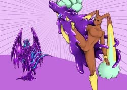 4_arms 4_eyes 4_wings 5_tails absurd_res assimilation cybernetics cyborg dragon female futa/female futanari generation_4_pokemon goo_creature goo_dragon goo_drip goo_transformation gooborg goopy hi_res intersex intersex/female lopunny machine melting multi_arm multi_eye multi_limb multi_tail multi_wing mythological_creature mythological_scalie mythology nintendo permanent permanent_transformation pokeball pokemon pokemon_(species) purple_body queen_vinyl_da.i'gyu-kazotetsu scalie slime tail transformation wings