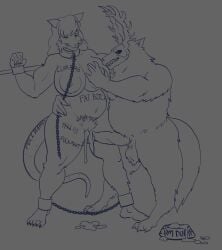 absurd_res after_rape after_sex american_opossum ankle_chain anthro areola big_areola big_breasts big_nipples big_penis bodily_fluids body_writing bone bound breasts chain_leash chained chains claws collar cum cum_drip dripping duo female forced genital_fluids genitals guayo hi_res knot knotted_penis leaking_cum leash male male/female mammal marsupial musclegut muscular nipples penis pregnant pregnant_female pubes rape sex skull skull_head tail thick_thighs toe_claws venny_nykopp whiskers