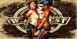 2girls 3d areolae background background_pattern belt belts bikini_top blonde_hair bra brown_eyes brown_hair brown_lipstick buckle buckles closed_eyes cow_girl cybercole360 dark-skinned_female dark_skin dead_or_alive dead_or_alive_5 dead_or_alive_5_last_round eye_contact eyebrows eyelashes eyeliner eyes eyeshadow female fingering fingering_partner fingering_pussy fingerless_gloves fingernails fingers firearm games gloves gun guns gunslinger half_dressed handgun hat head_up holster holstered_weapon holsters human kunoichi legs lips lipstick lisa_hamilton logo looking_at_viewer makeup mask masked medium_breasts mostly_nude ninja_gaiden nude open_mouth pale-skinned_female pale_skin posing rachel_(ninja_gaiden) red_lipstick render revolver rodeo rubbing rubbing_pussy scarf short_hair tactical_nudity teasing tecmo teeth video_games weapon weapons xnalara xps