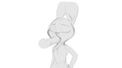 animated anthro closed_eyes digital_media_(artwork) disney fellatio female fur genitals grey_body hi_res humanoid judy_hopps lagomorph leporid long_ears mammal nude oral penile penis rabbit sex simple_background solo sucking twilightchroma zootopia