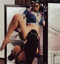 2girls 3d black_hair breasts bust busty chest curvaceous curves curvy curvy_figure dark_hair edenian female hips hourglass_figure incest kitana kiteena kunoichi large_ass large_breasts legs light-skinned_female light_skin mature mature_female mileena mortal_kombat mortal_kombat_1_(2023) netherrealm_studios ninja princess rayalterego23 sisters slim_waist tarkatan thick thick_hips thick_legs thick_thighs thighs twincest twins voluptuous waist wide_hips yuri