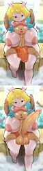 between_breasts big_breasts big_bulge big_penis bunny_ears bunny_girl carrot_(one_piece) female femboy huge_bulge huge_cock hyper_penis male male/female one_piece size_difference starykrow tony_tony_chopper