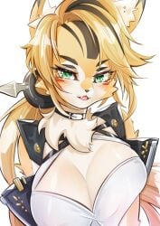 1girls big_breasts breasts female furry furry_female furry_only pulchra_(zenless_zone_zero) tagme zenless_zone_zero