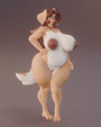 big_breasts breasts chubby cleavage female furry huge_breasts leodamodeler milf nipples rhoda_(faizenek) rhoda_(the_dogsmith) tagme thick_thighs wide_hips