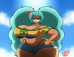 1girls animated big_breasts bouncing_breasts bra brazil brazilian brazilian_female brazilian_miku breasts busty cleavage clothing daisy_dukes ear_piercing earrings female female_only hands_on_hips hatsune_miku huge_breasts jiggle jiggling_breasts large_breasts latin_american_hatsune_miku_(meme) looking_at_viewer mcdraws panties piercing pubic_hair shirt shorts shoulderless_shirt smile sunglasses swaying_breasts swinging_breasts tanline tanned tanned_skin thick_thighs thunder_thighs vocaloid wide_hips