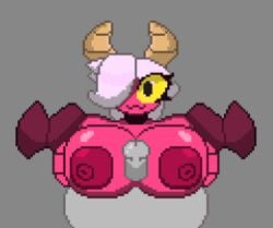 1boy 1boy1girl 1girl1boy 1girls animated big_breasts boobjob brawl_stars breasts colette_(brawl_stars) cum cum_in_mouth cum_inside cum_on_face cumshot demon horn horns nipples orgasm paizuri penis penis_between_breasts pink_skin pixel_animation pixel_art pumpkinz6 red_body simple_background titfuck titjob trixie_colette_(brawl_stars) wings yellow_eyes