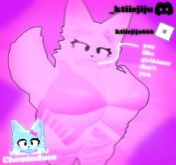 1girls 3d big_breasts bikini boykisser breasts cheminduce female furry furry_female girl ktiiejiju_(artist) roblox roblox_avatar robloxian self_upload tagme