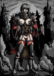 1girls adepta_sororitas chainsword female female_only imperium_of_man power_armor sister_of_battle solo solo_female veniel warhammer_(franchise) warhammer_40k