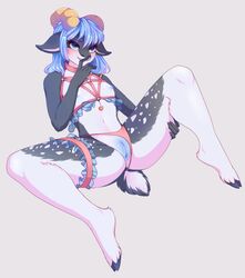 1cuntboy 2019 5_fingers andreia-chan andromorph anthro anus blue_eyes blue_hair bovid caprine cuntboy digital_media_(artwork) fingers goat hair horn intersex kara_(trippledot) mammal pussy sitting smile solo